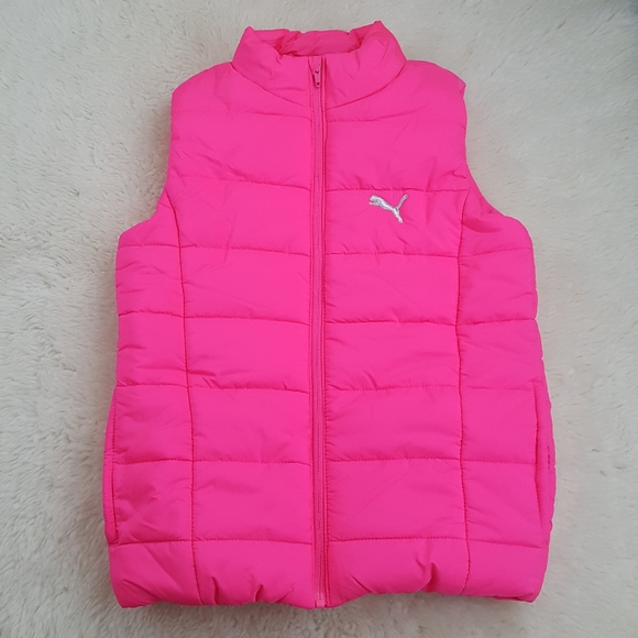 Puma Full Zip Puffer Vest Sz Medium - Picture 1 of 13